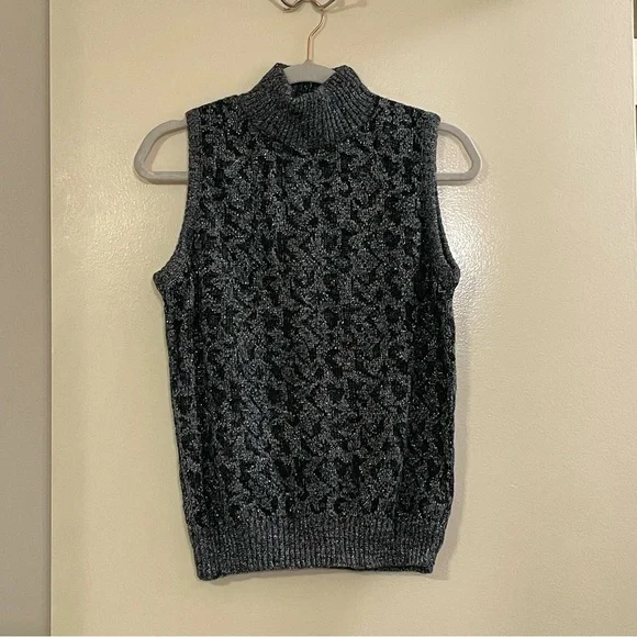 DIANE VON FURSTENBERG Vintage 80sTurtleneck Cardigan Sweater Set